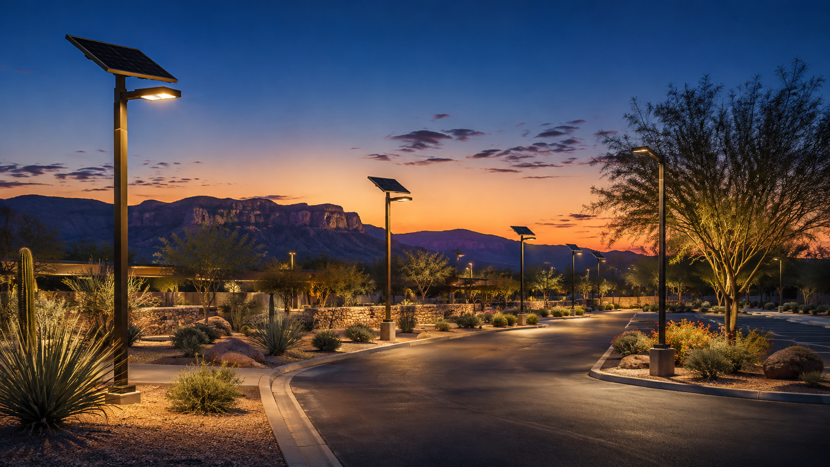 Arizona solar street lighting