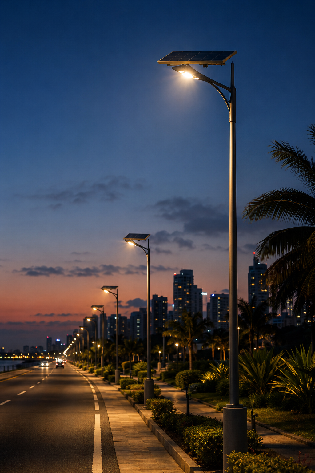 Solar street lighting