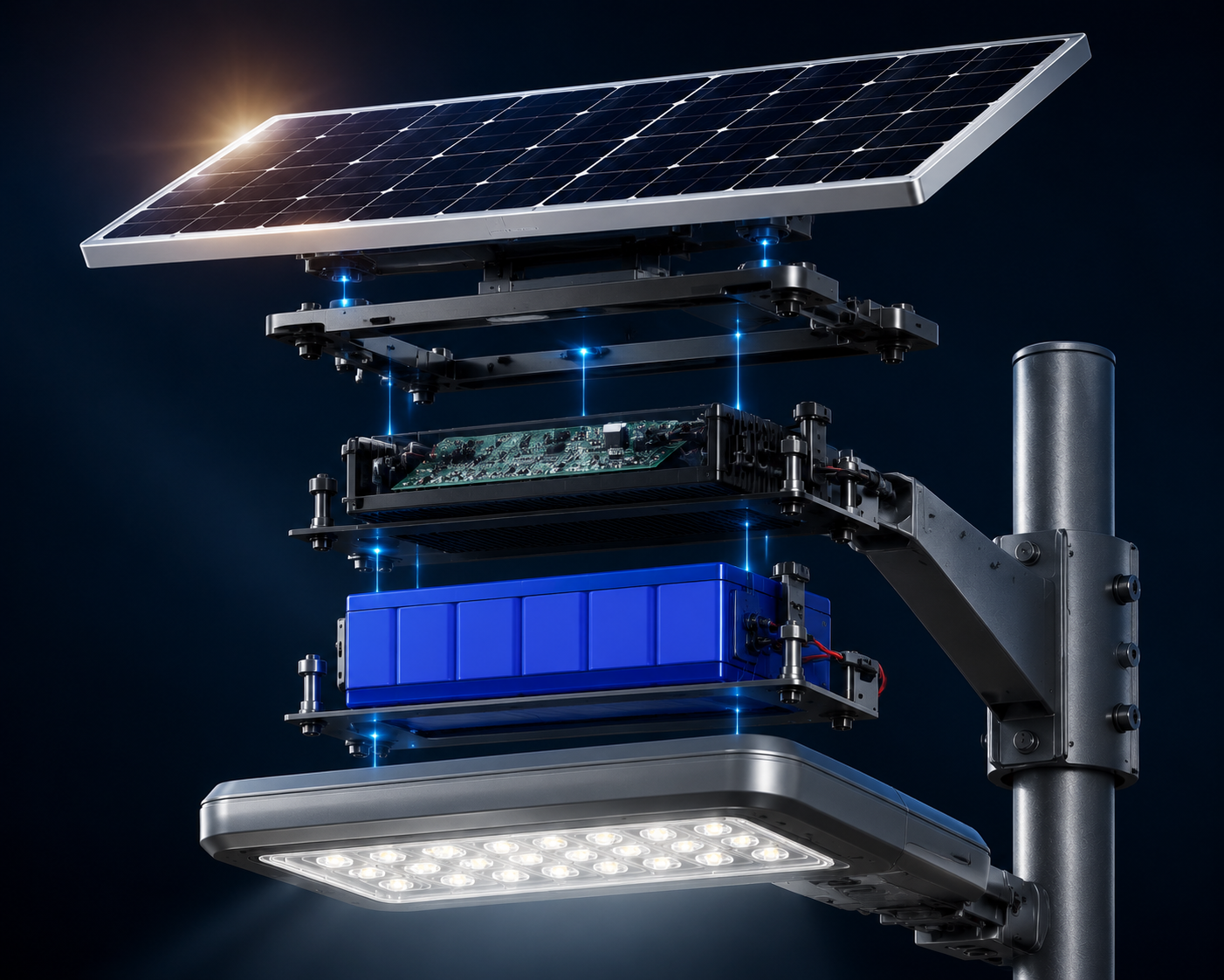 Solar street lighting technology